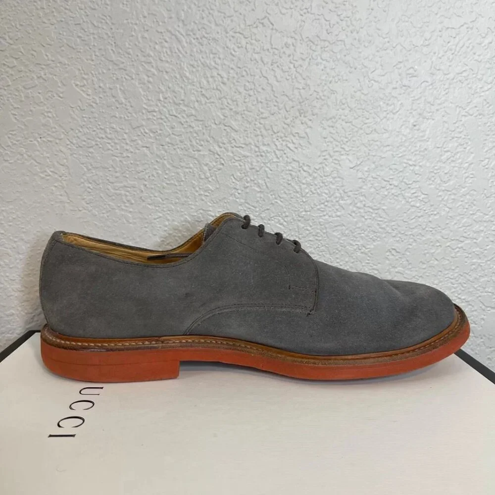 Mark McNairy New Amsterdam Derby Grey Suede Shoes Men's 11 US‎ Made in England